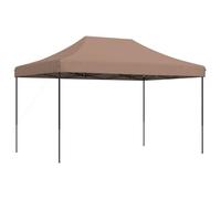 KUPTYERFG Carpa plegable para fiestas, color marrón, 440 x 292 cm | Toldo espacioso para jardín y terraza. Montaje rápido gracias a su práctico mecanismo desplegable para tus eventos.