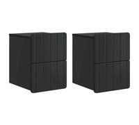 KUPTYERFG Juego de 2 mesitas de noche de pared, madera, 33 x 34,5 x 43 cm | Consola de pared para dormitorio que ahorra espacio y está hecha de madera resistente para mantener tu espacio ordenado.