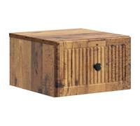 KUPTYERFG Mesita de noche montada en la pared, aspecto de madera envejecida | Consola de pared para dormitorio que ahorra espacio y está hecha de material de madera duradera para mantener los artículos
