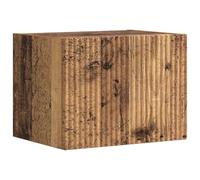 KUPTYERFG Mueble de pared para TV, aspecto de madera envejecida, 39 x 31 x | Armario colgante de madera envejecida que ahorra espacio para dormitorios y espacios pequeños, crea libertad y orden cerca