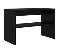 KUPTYERFG Mueble para TV (60 x 30 x 40 cm, madera de roble), color negro | Mesa de TV compacta con aspecto de madera oscura para sala de estar y dormitorio con un práctico compartimento de