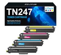 KUPYLM TN247 TN243CMYK - Tóner compatible con Brother TN247 TN-243CMYK para tóner Brother DCP-L3550CDW MFC L3730CDN MFC-L3750CDW MFC L3770CDW HL-L3270CDW HL-L3210CW (negro, cian, amarillo y magenta, 4