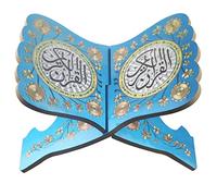 Kuran Soporte de madera para libros, plegable, Corán Santo Soporte Biblia Sagrado Contable, Corán, Soporte para partituras Eid Mubarak, Soporte de lectura, Soporte de mesa musulmán Ramadán