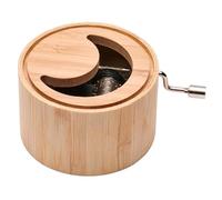 Kurbelwerk GREENLINE - Caja de música enmarcada con la canción de cuna: Duerme mi príncipe, duerme (miniórgano giratorio, caja de música, caja de música), bonito regalo con rodillo visible