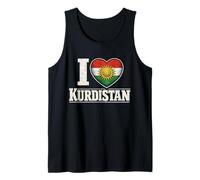 Kurdistán Kurdo Kurdos I Love Kurdistan Camiseta sin Mangas