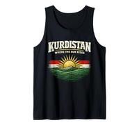 Kurdistán Where The Sun Rises Kurdo Kurdos Camiseta sin Mangas