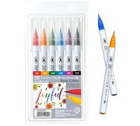 Kuretake Clean Color Real Brush Pen - 6 Color Set (japan import)