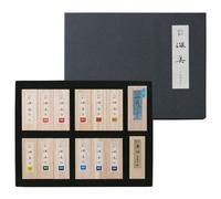 Kuretake SAIBOKU SHIMBI - Juego de 12 colores y 2 barras de tinta Sumi negras, caligrafía tradicional japonesa, Shodo, para dibujar, profesional, fabricado en Japón