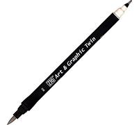 Kuretake UK Ltd. ZIG Art and Graphic - Rotulador de punta doble (805), color gris
