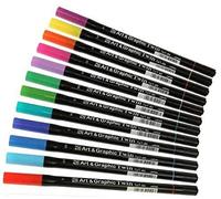 Kuretake Zig Art - Rotulador de punta fina (12 unidades), colores surtidos
