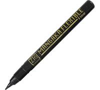 Kuretake ZIG CARTOONISTA MANGAKA FLEXIBLE Fine, para arte, ilustración, letras, diseñadores gráficos, artistas urbanos, artesanos de papel, a prueba de manchas, resistente a la luz, sin xileno, sin olor