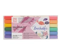 Kuretake ZIG Juego de pinceles de doble punta (Vivid Colors)
