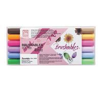 Kuretake ZIG- Juego de pinceles de punta doble (Bright Colors)