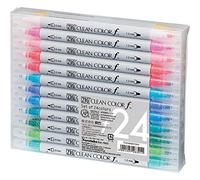 Kuretake ZIG Twin Tip marcador limpio Color F, juego de 24 (tcs-6000t/24 V)