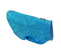 Kurgo Core Sweater - Suéter para Perros para Clima Frío - Tela de Forro Polar de Punto, Cuello Ajustable y Reflectante - Azul Heather - L