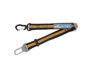 Kurgo Direct to Seatbelt Swivel - Correa de Seguridad Giratoria para Perros - Clip Giratorio para Cinturón con Cinta Ajustable para Viajes - Naranja