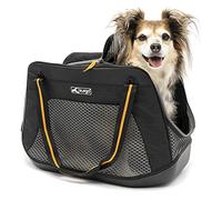 Kurgo Explorer, Transportín para Perros y Gatos, Bolsa para Mascotas hasta 5.5 Kg, Base Impermeable, Negro