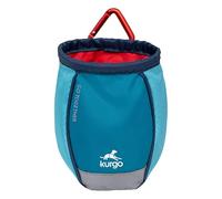 Kurgo Go Stuff-It, Bolsa de Chuches para Perros, Adiestramiento Manos Libres, Lavable a Máquina, Incluye Mosquetón, Azul