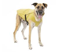 Kurgo Halifax - Impermeable para perro, impermeable para perros, poncho para mascotas, reflectante, apertura de correa, hebillas de liberación rápida (amarillo, XS)