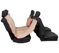 Kurgo Heather - Funda Protectora de Asiento de Coche para Perros Tipo Hamaca, Impermeable, Resistente a Las Manchas, Nuez Moscada