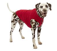 Kurgo K9 Core Dog Sweater | Sweater for Dogs | Dog Fleece Vest | Knit Fleece Pet Jacket | Fleece Lining | Light | Zipper Opening for Arnés | Adjustable Neck Red | Heather Red | 5 Tallas (X-Small)