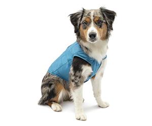 Kurgo Loft - Abrigo Reversible para Perros, Chaqueta Invierno para Mascotas, Impermeable, Reflectante - Azul/Naranja, XS