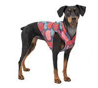 Kurgo Loft - Chaqueta para perros reversible, cómoda, para aventuras al aire libre, resistente al agua, corte atlético, lavable a máquina, detalles reflectantes, talla M, naranja (Lava Lamp)