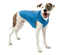 Kurgo Loft - Abrigo Reversible para Perros, Chaqueta Invierno para Mascotas, Impermeable, Reflectante - Azul/Naranja, M