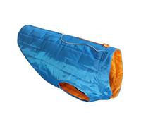 Kurgo Loft - Chaqueta Reversible para Perros - para Exteriores, Resistente al Agua, Ajuste Deportivo y Lavable a Máquina - Azul Costa - Talla S
