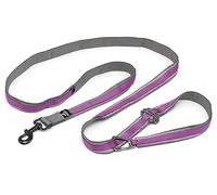 Kurgo Quantum - Correa 6 en 1, Cinturón Manos Libres para Perro, Correa de Cintura para Correr, Tirante Dog Running, Ajustable, Reflectante - Violeta
