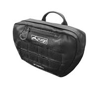 Kurgo RSG, Bolsa de Viaje para Perros, Alforja Compatible con el Arnés RSG y el Cinturón Multiusos Active, 2 Bolsillos con Cremallera, Negro