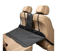 Kurgo Rover - Separador de Asientos para Coche, Valla de Coche para Perros, Extensión del Asiento Trasero para Coche, Plataforma Trasera para Perros, Impermeable, Reversible - Negro/Beige