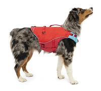 Kurgo Surf N Turf - Chaleco Salvavidas para Perros - Soporte para Actividades Acuáticas con Forro de Neopreno y Detalles Reflectantes - Rojo y Azul - Talla XS