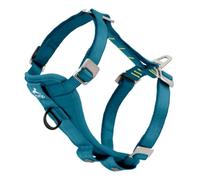 Kurgo Tru-Fit Arnés para Perro, Arnés de Paseo para Perros, Anillo en D para Entrenamiento sin Tirones, Incluye Mosquetón de Seguridad - Azul, S