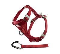 Kurgo Tru-Fit Arnés para Perro, Arnés de Paseo para Perros, Anillo en D para Entrenamiento sin Tirones, Incluye Mosquetón de Seguridad - Rojo, S