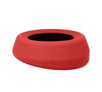 Kurgo Wander - Cuenco para Agua Portátil para Perros, Sin Derrames, Cuenco de Viaje, Comedero y Bebedero Sin Salpicaduras, 0,7 L - Rojo