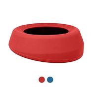Kurgo Wander - Cuenco para Agua Portátil para Perros, Sin Derrames, Cuenco de Viaje, Comedero y Bebedero Sin Salpicaduras, 0,7 L - Rojo