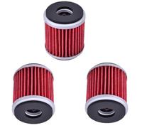 Kurihina Compatible con filtro de aceite 140 para Yamaha 250 YFZ450 YFZ450R YZ250F YZ250FX ABS WR250 F/R/X KN-140 WR450F YZ450F YZ450FX YZF-R125