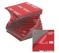 kurkip 20 Pcs Almohadillas Adhesivas Doble Cara Extra Fuerte, Cinta Doble Cara Extrafuerte, Pastille Adhesivo Doble Cara Impermeable Para Hogar, Oficina, Cuadrado, 30mm X 30 Mm