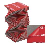 kurkip 40 Pcs Almohadillas Adhesivas Doble Cara Extra Fuerte, Cinta Doble Cara Extrafuerte, Pastille Adhesivo Doble Cara Impermeable Para Hogar, Oficina, Cuadrado, 30mm X 30 Mm