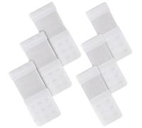 Kurkip - Extensión de soporte de garganta, extensión de soporte de garganta, 3 filas, 2 ganchos 3 ganchos, garganta de extensión de soporte, suave confort elástico, adecuado para mujeres, blanco