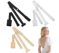 Kurkip - Extensión de soporte de garganta, extensión de soporte de garganta, 3 filas, 2 ganchos 3 ganchos, garganta de extensión de soporte, suave confort elástico, adecuado para mujeres