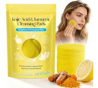 Kurkuma Reinigungspads Doppelseitig 60 Stück,Sanfte Gesichtsreinigung mit Peeling Effekt,Reinigt Poren und Entfernt Überschüssiges Öl,Für Fettige und Fahle Haut,Unterstützt Ein Ebenmäßiges Hautbild