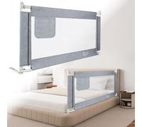 Kuro-sagol Protector de Cama anticaída para Cuna de bebé y Cama de los Padres con diseño abatible y práctica Bolsa de Almacenamiento, Regulable en Altura, 150cm