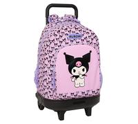 KUROMI - Mochila Grande con Ruedas, Compacta, Extraíble, Ideal para Niños de Diferentes Edades, Cómoda y Versátil, Calidad y Resistencia, 33x22x45 cm