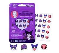 Kuromi Parches Granos 20 Parches - Pimple Patch Hidrocoloide Invisible - Parche Acne Cara - Pegatinas Granos Estrella - Tratamiento Anti Imperfecciones Acné Facial Día y Noche
