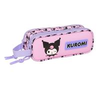 KUROMI - Portatodo Doble Niño, Estuche Infantil, Estuche Niño, Ideal para Niños en Edad Escolar, Cómodo y Versátil, Calidad y Resistencia, 21x6x8 cm