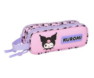 KUROMI - Portatodo Doble Niño, Estuche Infantil, Estuche Niño, Ideal para Niños en Edad Escolar, Cómodo y Versátil, Calidad y Resistencia, 21x6x8 cm
