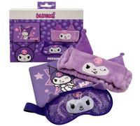 Kuromi Sanrio - Set de cuidado y viaje con neceser, diadema y antifaz