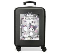Kuromi Sweet Dream, Maleta Infantil Fabricada en ABS, un Material rígido y Ligero, Ruedas Dobles, Cierre de combinación Lateral, de Joumma Bags